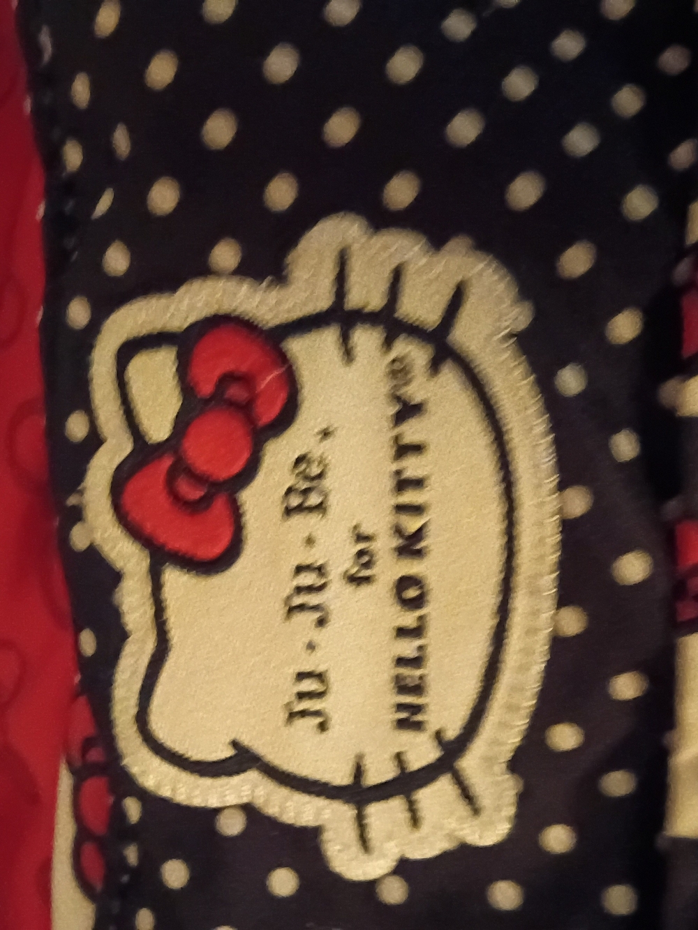 Hello Kitty- Ju-Ju-Be Hello Kitty Black Red Polka Dot Tote